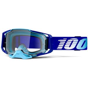 Motokrosové okuliare 100% ARMEGA Royal modrej (číre plexi)