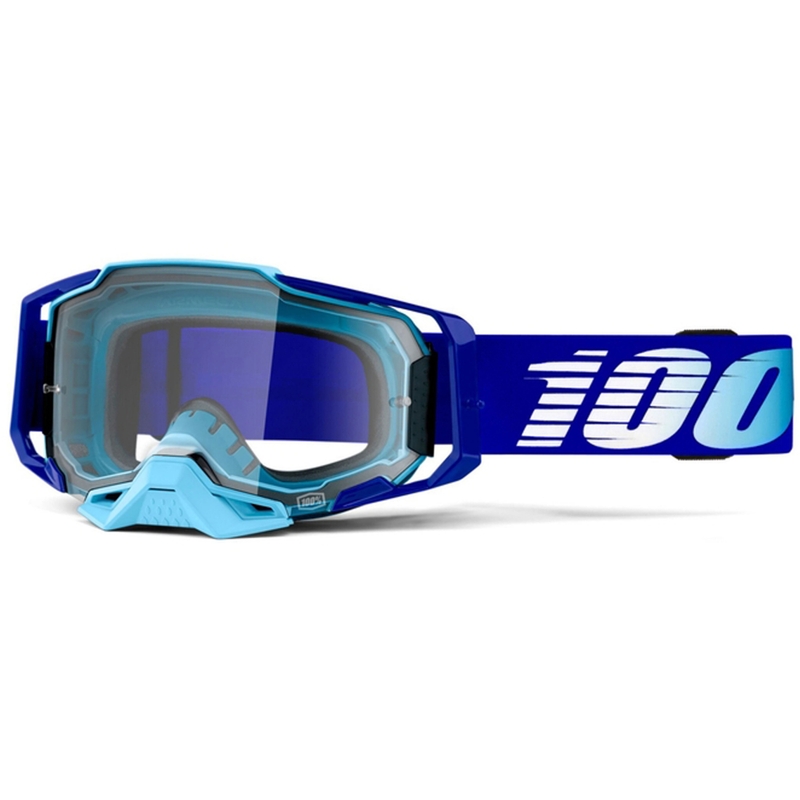 Motokrosové okuliare 100% ARMEGA Royal modrej (číre plexi)