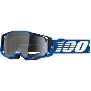Motokrosové okuliare 100% ARMEGA Rockchuck tmavo modré (číre plexi)