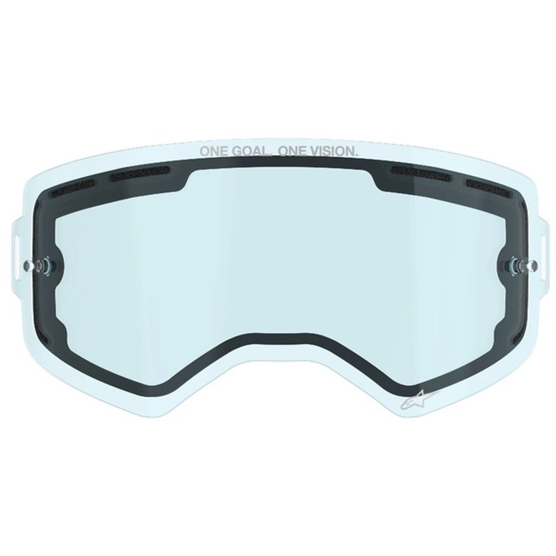 Plexi pre okuliare Alpinestars Supertech dvojité antifog modré