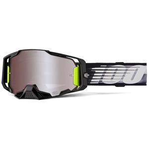 Motokrosové okuliare 100% ARMEGA Lightspeed so strieborným HIPER plexi