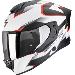 Integrálna helma na motorku Scorpion EXO-530 Air Clip matná bielo-čierno-červená - II. akosť