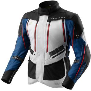 Bunda na motorku Rebelhorn Hardy 3.0 modro-šedo-červená 2 - II. akosť