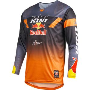 Motokrosový dres KINI Red Bull 2.0 MXC sivo-oranžový