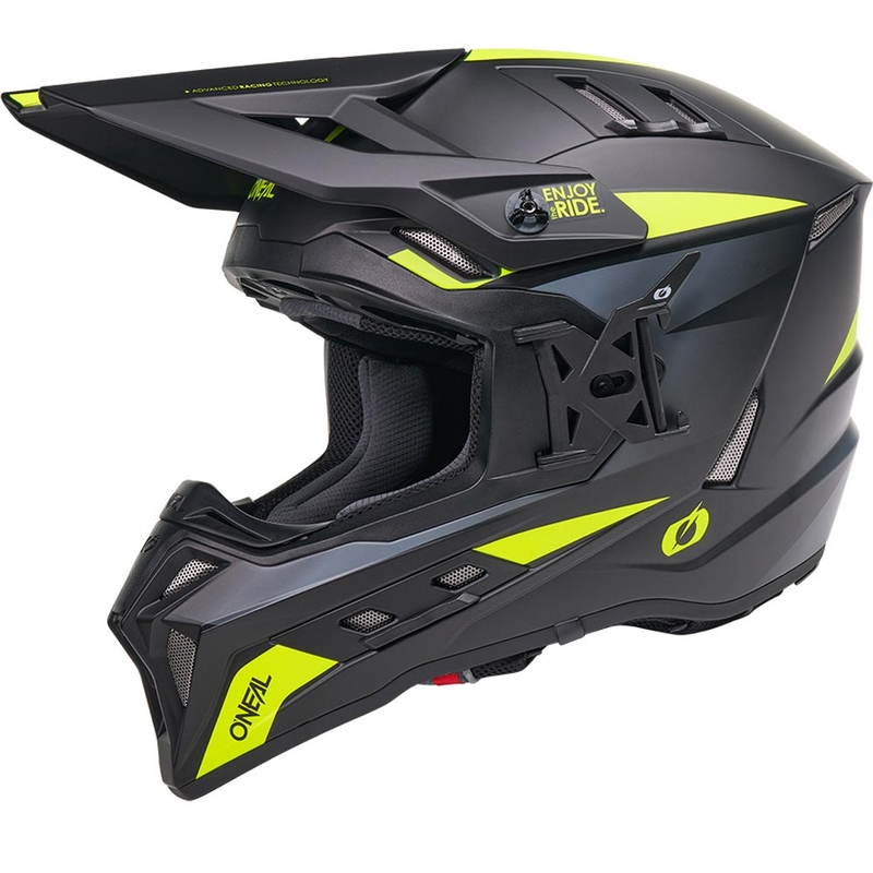 Motokrosová prilba O´Neal EX-SRS Magma čierno-fluo žltá