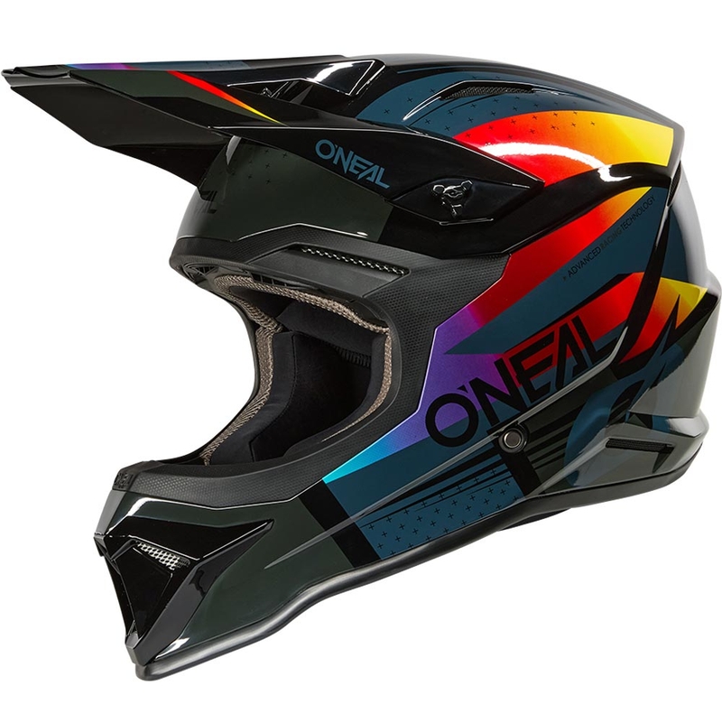 Motokrosová helma O´Neal 1SRS RC čierno-viacfarebná