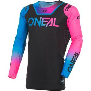 Motokrosový dres O´Neal Prodigy Five Six V.27 čierno-neónovo ružový