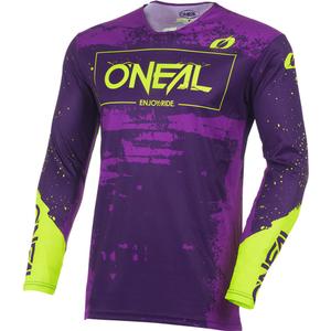 Motokrosový dres O'Neal Mayhem Paint fialovo-neónovo žltý
