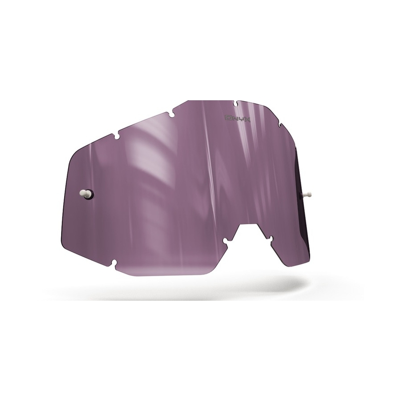 Plexi Onyx pre motokrosové okuliare 100% Racecraft/Accuri/Strata (fialové s polarizáciou)