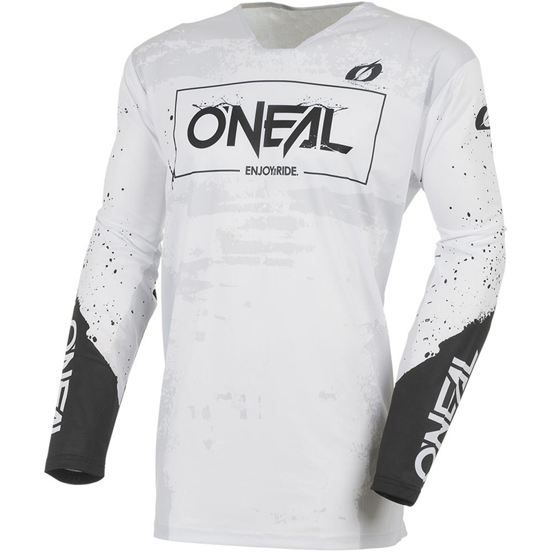 Motokrosový dres O'Neal Mayhem Paint bielo-čierny