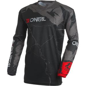 Motokrosový dres O'Neal Element Acid čierno-sivý