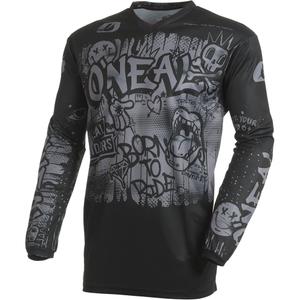Motokrosový dres O'Neal Element Rancid čierno-sivý