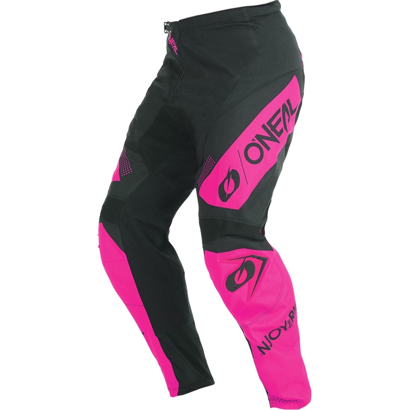 Dámske motokrosové nohavice O'Neal Element Racewear čierno-ružové