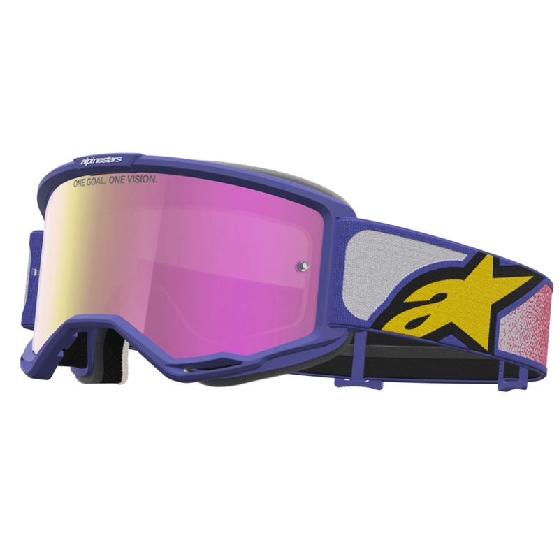 Motokrosové brýle Alpinestars Vision 5 Drag červeno-fialové