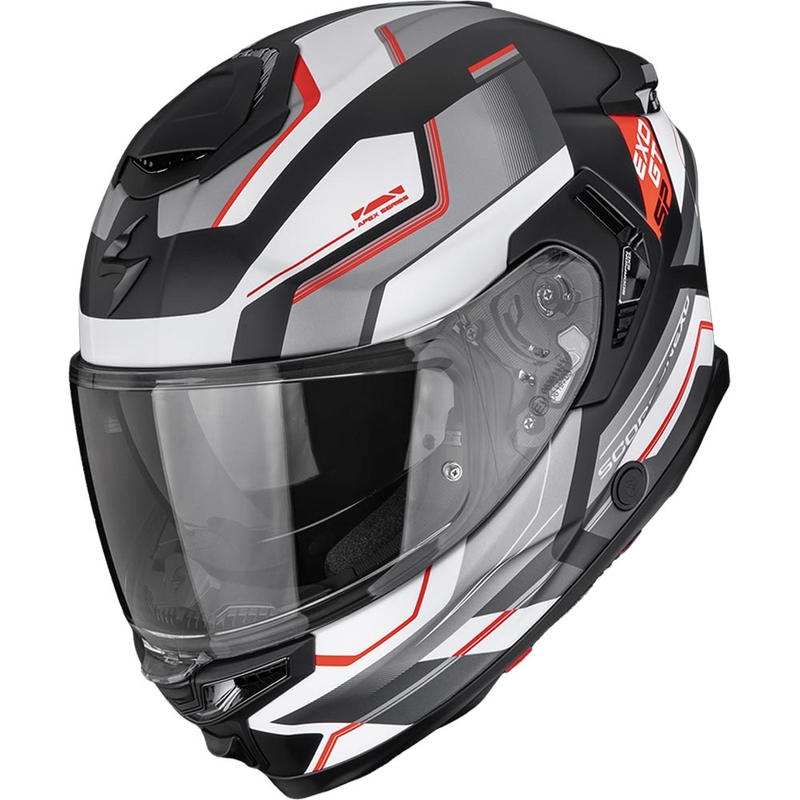 Integrálna prilba na motorku Scorpion EXO-GT SP Air Arkon matná čierno-strieborno-červená