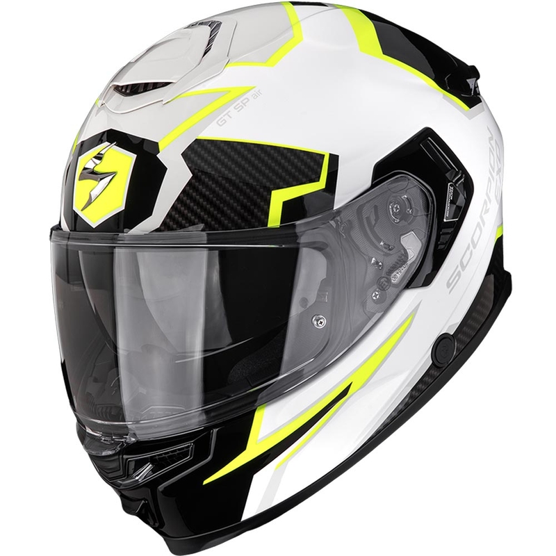 Integrálna prilba na motorku Scorpion EXO-GT SP Air Atlas bielo-čierno-fluo žltá
