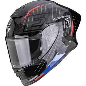 Integrálna prilba na motorku Scorpion EXO-R1 EVO II Air Surge čierno-modro-červená