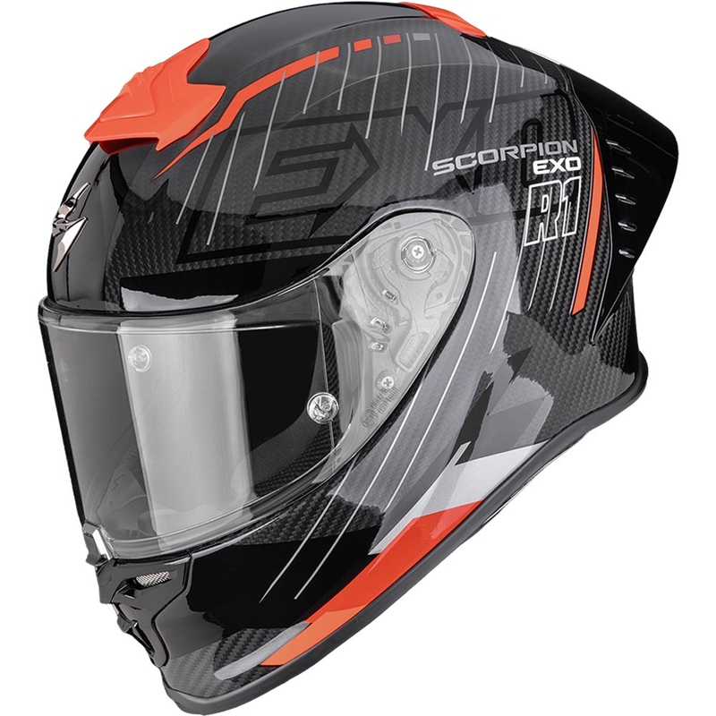 Integrálna prilba na motorku Scorpion EXO-R1 EVO II Air Surge čierno-červená