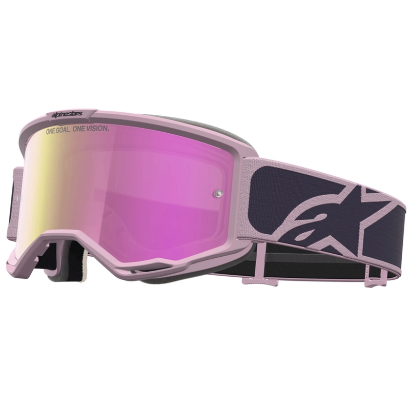 Motokrosové brýle Alpinestars Vision 5 Rora tmavě šedo-růžové