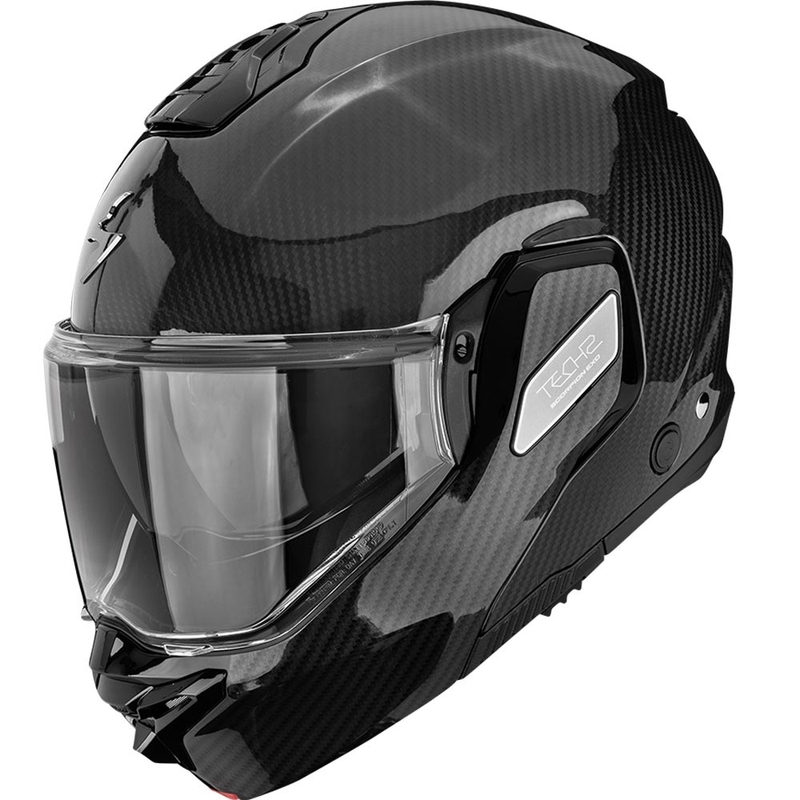 Preklápacia helma na motorku Scorpion EXO-TECH II Carbon Solid čierna