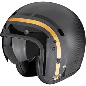 Otvorená prilba na motorku Scorpion Belfast II Carbon Regal matná čierno-zlatá
