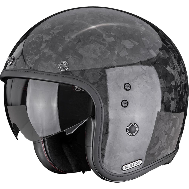Otvorená prilba na motorku Scorpion Belfast II Carbon Onyx čierna