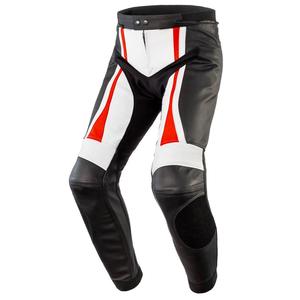 Nohavice na motocykel Rebelhorn Piston II PRO čierno-bielo-fluo červené výpredaj