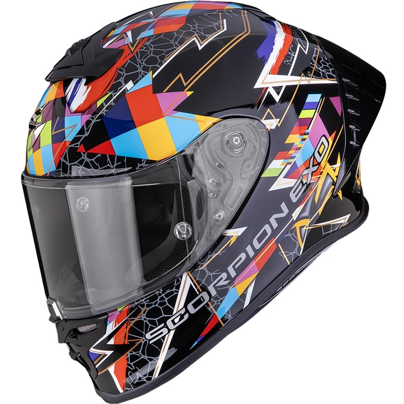 Integrálna prilba na motorku Scorpion EXO-R1 EVO II Air Pouls čierno-viacfarbená