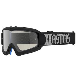 Dětské motokrosové brýle Alpinestars Vision Youth Atrox černo-stříbrné