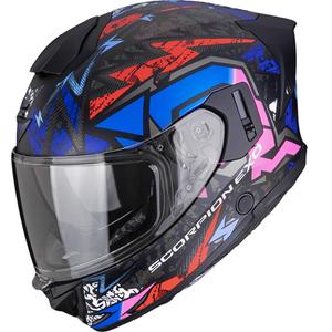 Integrálna helma na motorku Scorpion EXO-530 Air Meteor matná čierno-ružová