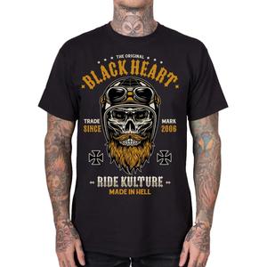Tričko Black Heart Whiskery čierne