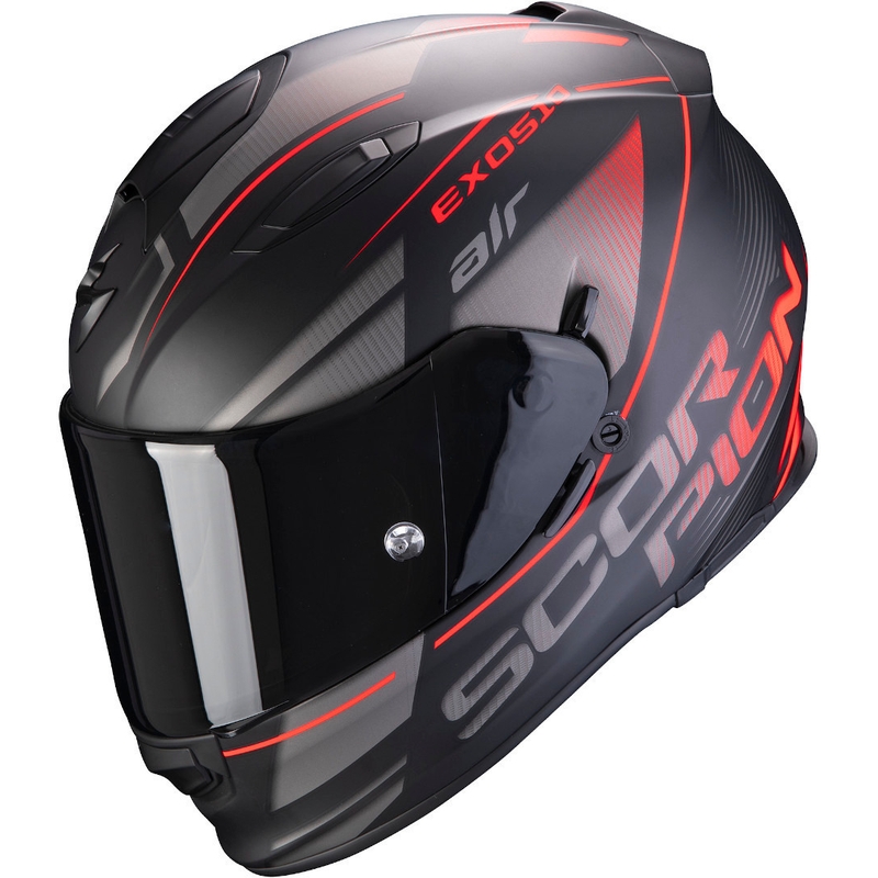 Integrálna prilba Scorpion EXO-510 Air Ferrum čierno-strieborno-červená