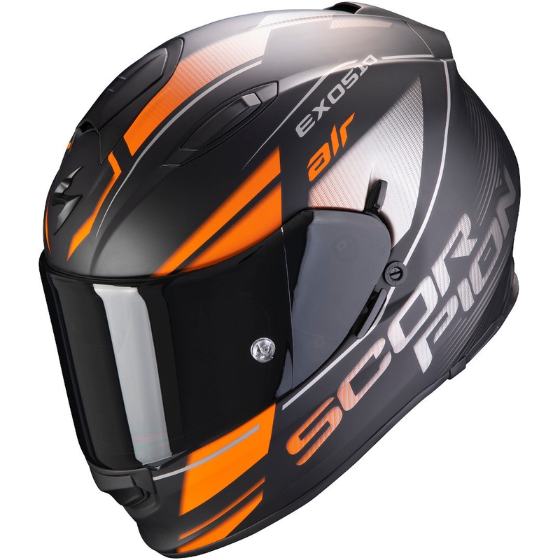 Integrálna prilba Scorpion EXO-510 Air Ferrum čierno-strieborno-oranžová