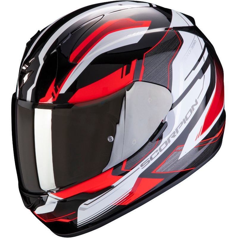 Integrálna prilba Scorpion EXO-390 Boost čierno-bielo-červená