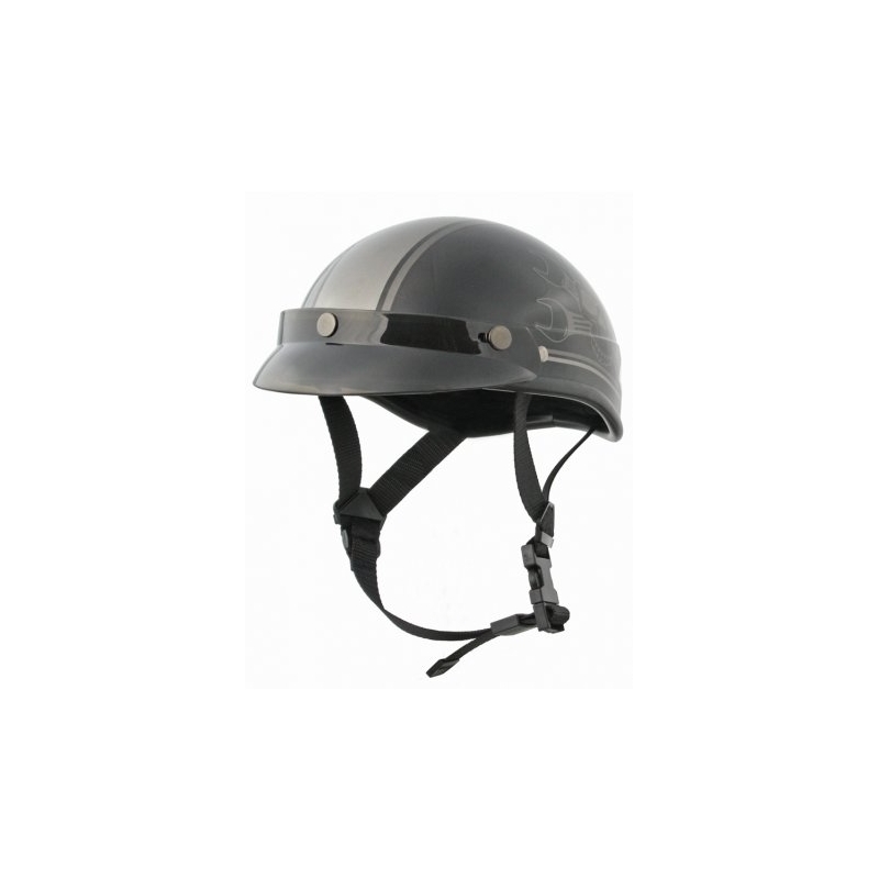 Moto přilby braincap Rusty Pistons Skull Shine čer