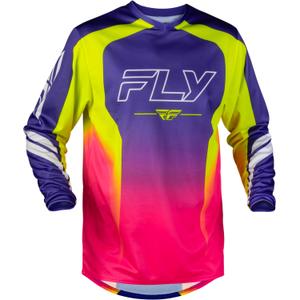 Motokrosový dres FLY Racing F-16 Raze fialovo-červeno-žltý