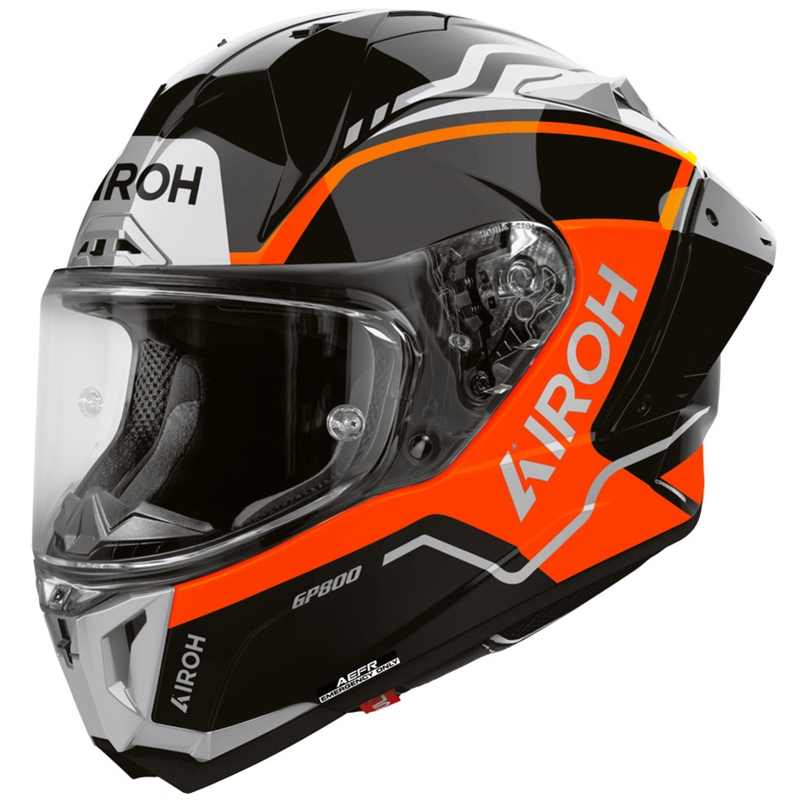 Integrálna helma na motorku Airoh GP 800 Lane fluo oranžová