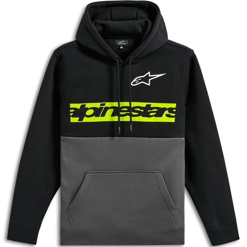 Mikina Alpinestars Parallel Hoodie černo-šedá
