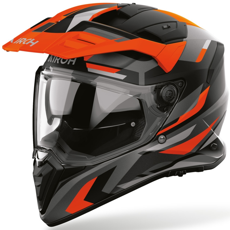 Enduro helma na motorku Airoh BADX-X Glitch matná oranžová