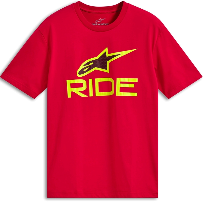 Triko Alpinestars Ride 4.0 CSF červeno-fluo žluto-černé