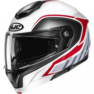 Výklopná prilba na motorku HJC C92 Ragna MC1 bielo-šedo-červená