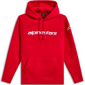 Mikina Alpinestars Wordmark Hoodie 3 červeno-bílá