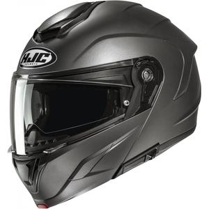 Výklopná helma na motorku HJC C92 Solid polomatná titánová