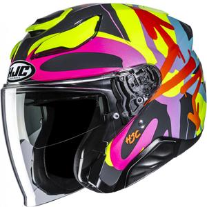 Otvorená prilba na motorku HJC F31 Sora MC38 čierno-farebná