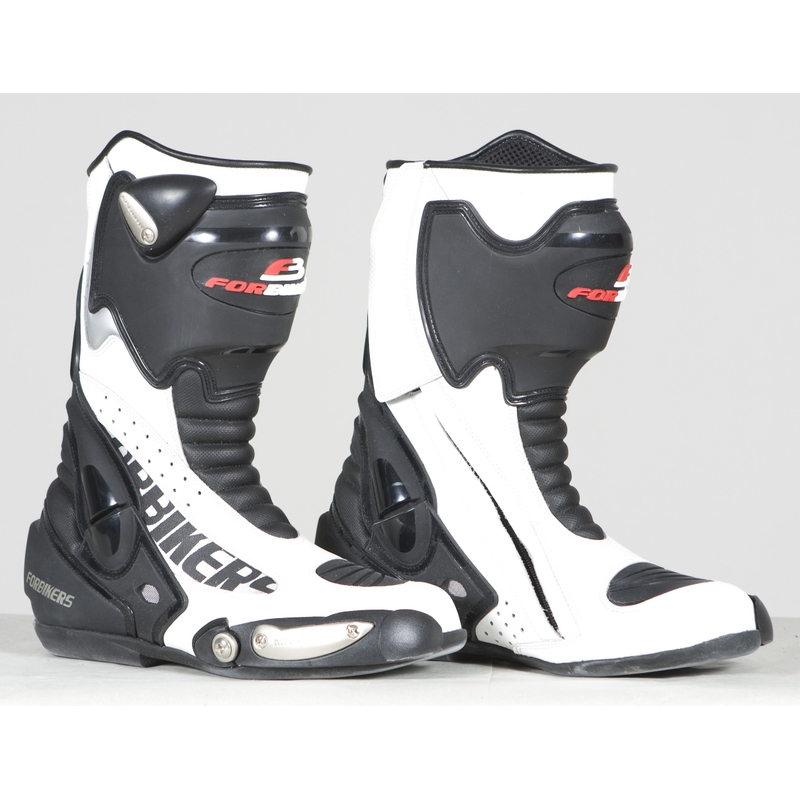 Moto boty ForBikers-Roxy Bílé