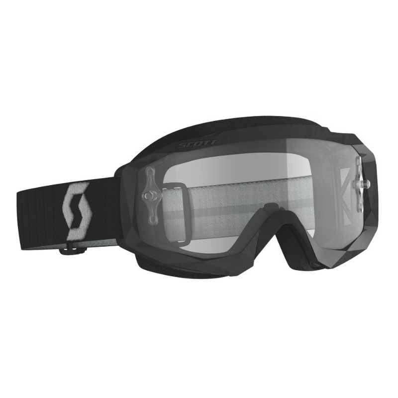 Motokrosové okuliare SCOTT Hustle X MX čierno šedé (číre plexi)