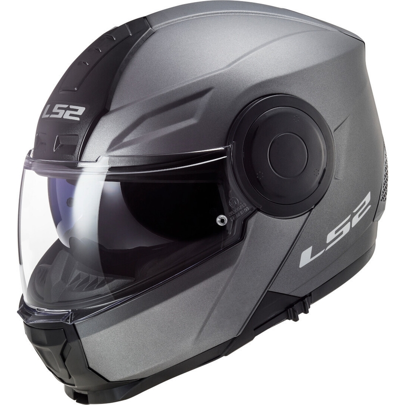 Vyklápacia prilba na motocykel LS2 FF902 Scope Solid titánová matná