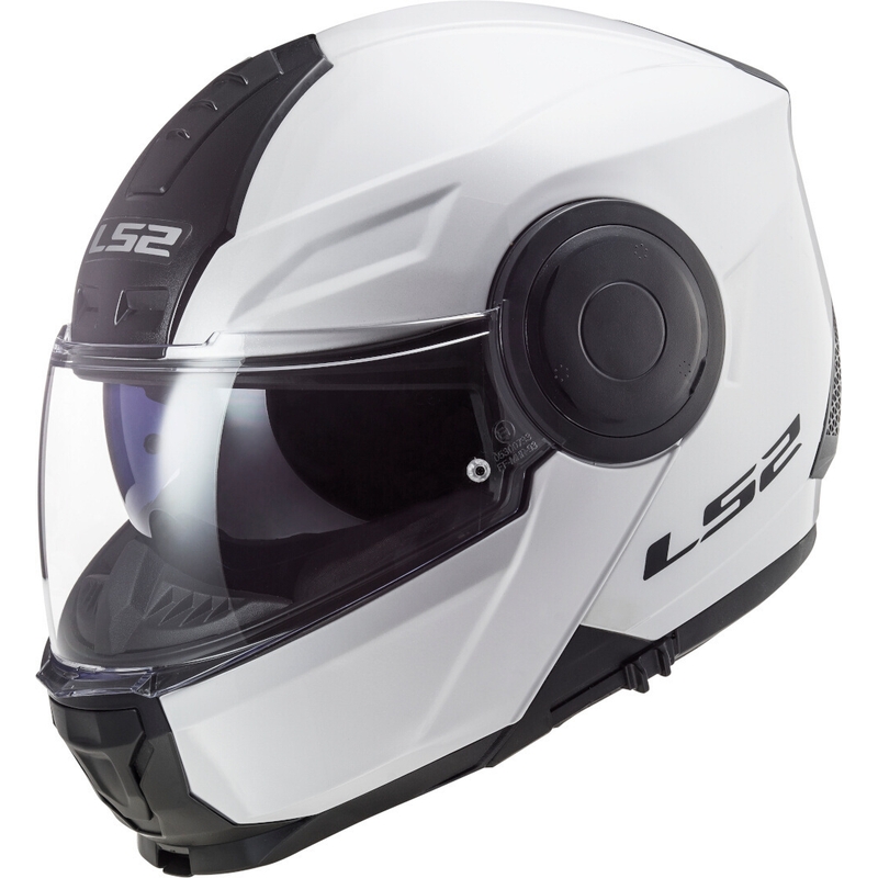 Vyklápacia prilba na motocykel LS2 FF902 Scope Solid biela
