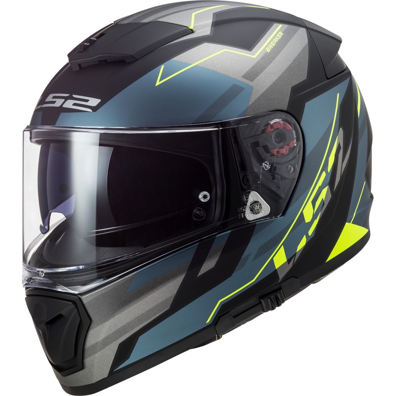 Integrálna prilba na motocykel LS2 FF390 Breaker Beta čierno-modro-fluo žltá