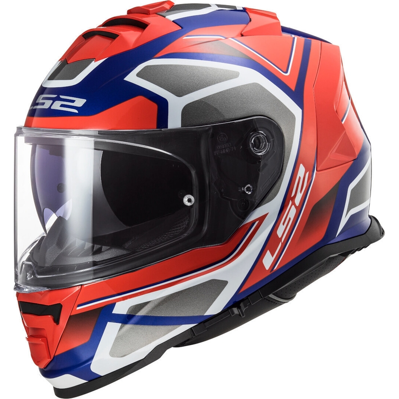 Integrálna prilba na motocykel LS2 FF800 Storm Faster červeno-modrá